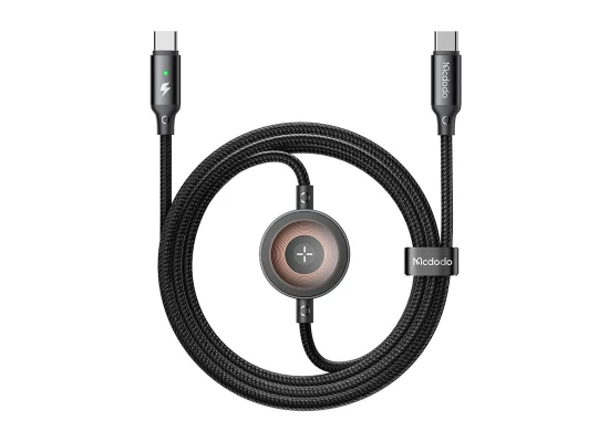 Mcdodo CA-2580 2-in-1 USB-C cable + Apple Watch charger, 60W, 1.5m - Black